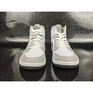 Nike | Shoes | Nike Air Jordan Mid Grey Fog Black White  display picture 1